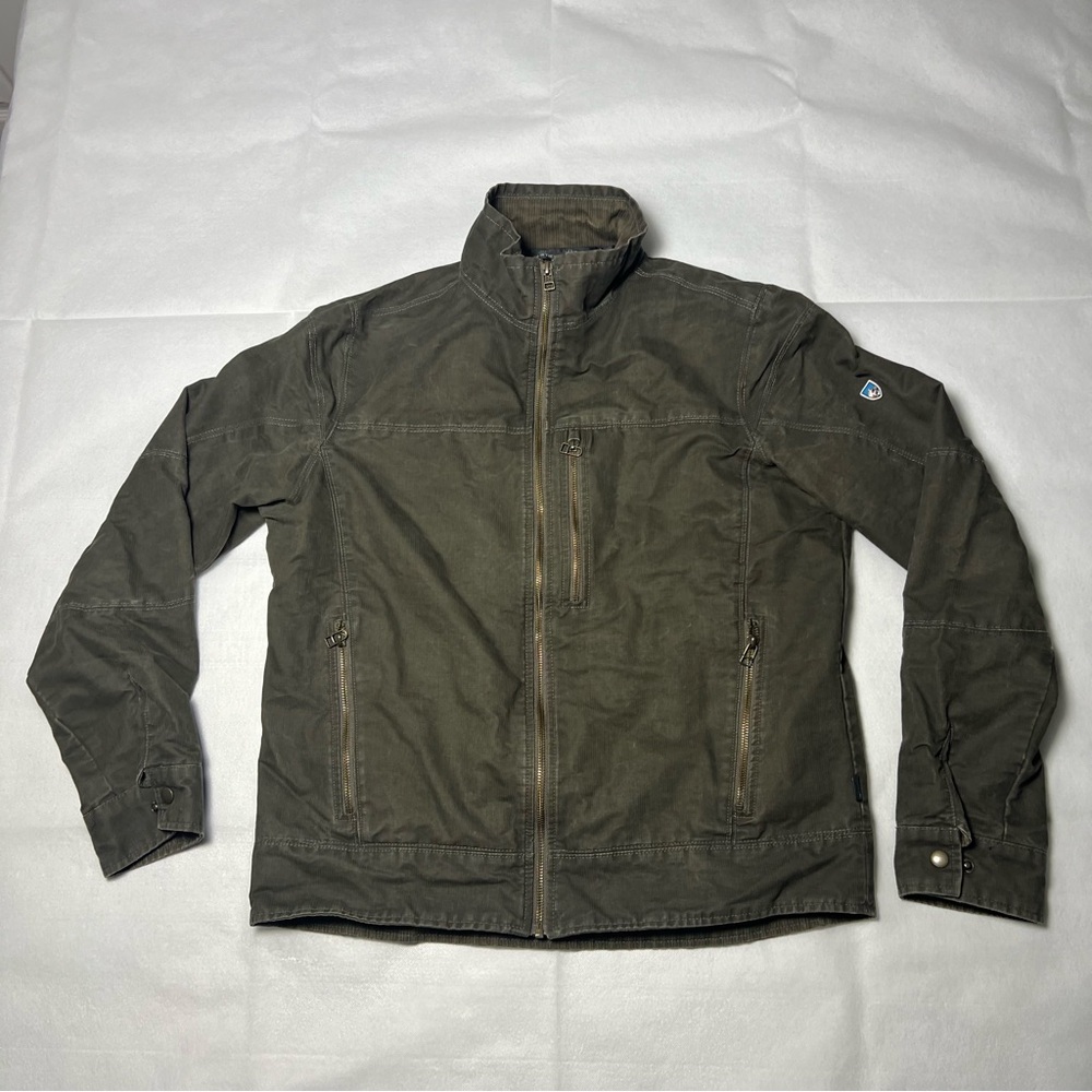 Kuhl Vintage Patina Dye Burr Zip Up Jacket Size Medium